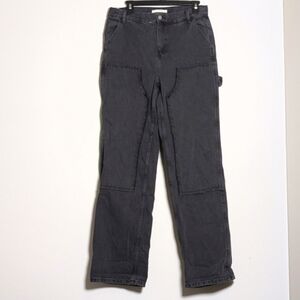 Pacsun Baggy Carpenter Double Knee Black Jeans Women's Size 28